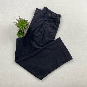 David Taylor Straight Leg Double Pleated Half Elastic Casual Trouser Pant (Gray)